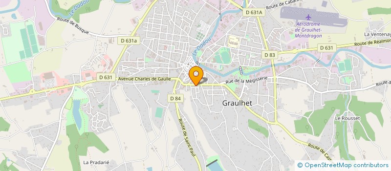 localisation de l'entreprise MONTAGE REALISATION LAINE FRANCE à GRAULHET
