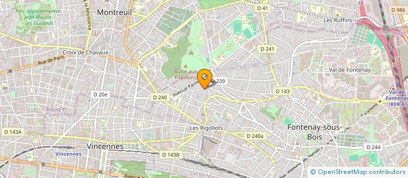 localisation de l'entreprise MONTAGE RESEAU TELEPHONIQUE & INFORMATIQUE à FONTENAY-SOUS-BOIS