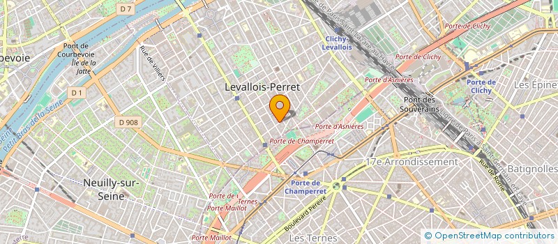 localisation de l'entreprise MONTAGE SERVICE à LEVALLOIS-PERRET