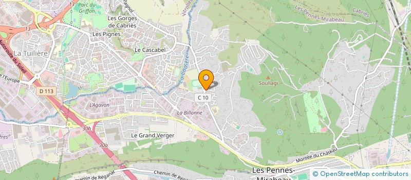 localisation de l'entreprise MONTAGE SERVICE  LES PENNES-MIRABEAU