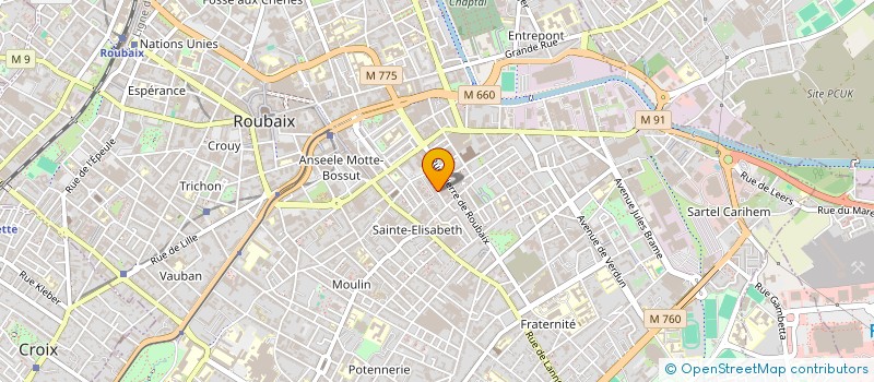 localisation de l'entreprise MONTAGE TECHNIQUE INDUSTRIEL  ROUBAIX