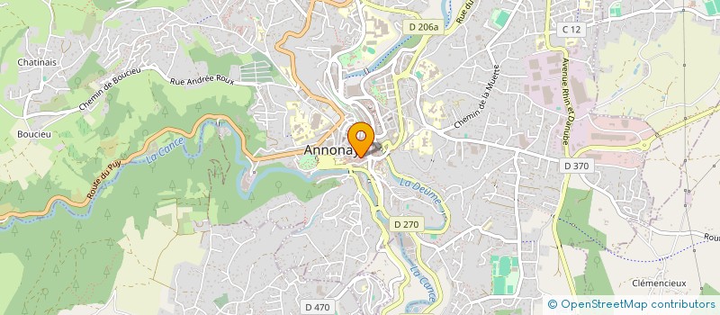 localisation de l'entreprise MONTAGNAC SCI à ANNONAY