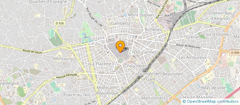 localisation de l'entreprise MONTAGNANI FRERES à NIMES