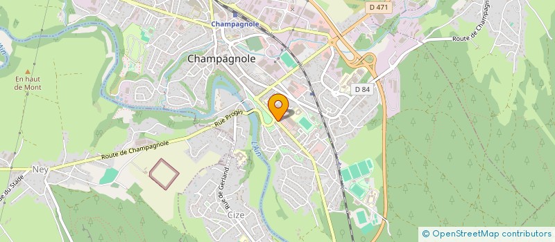 localisation de l'entreprise MONTAGNE  CHAMPAGNOLE