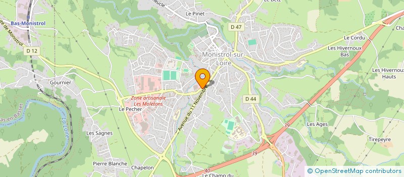 localisation de l'entreprise MONTAGNE ANDRE à MONISTROL-SUR-LOIRE