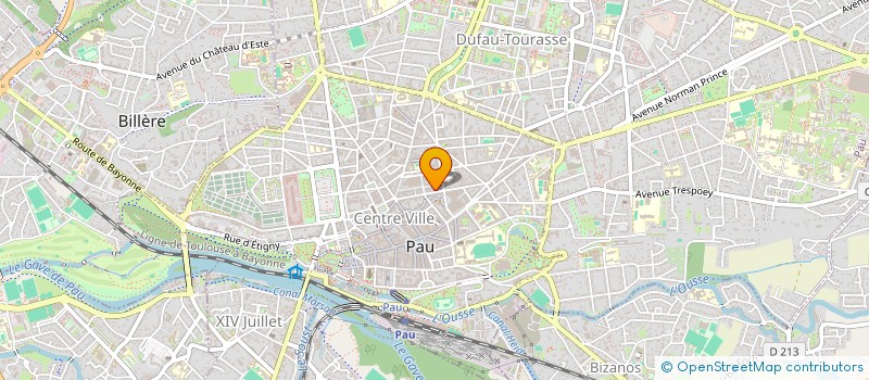 localisation de l'entreprise MONTAGNE - ASSOCIES à PAU
