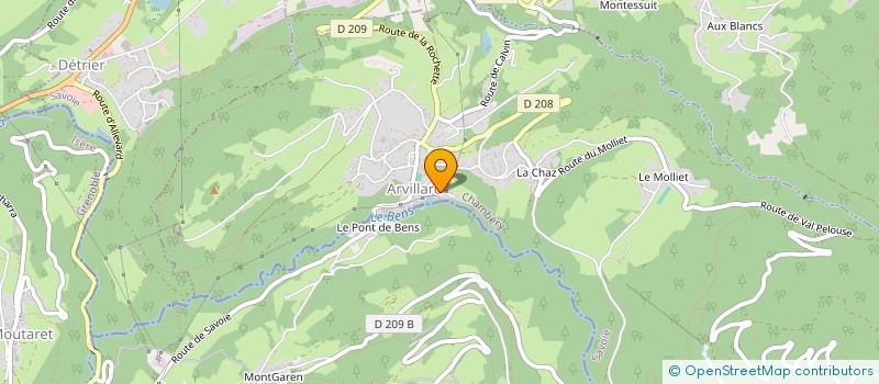 localisation de l'entreprise MONTAGNE AUTO COMPETE 73 (MAC 73)  ARVILLARD