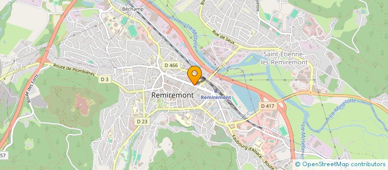 localisation de l'entreprise MONTAGNE AVORIAZ  REMIREMONT