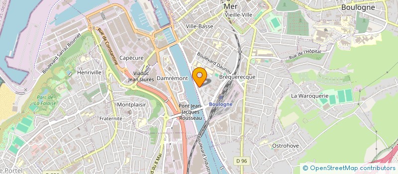 localisation de l'entreprise MONTAGNE ET COMPAGNIE à BOULOGNE-SUR-MER