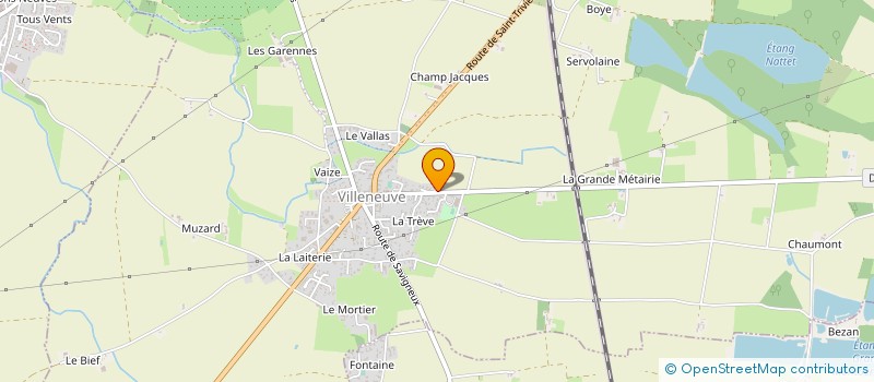localisation de l'entreprise MONTAGNE ET LIBELLULES à VILLENEUVE