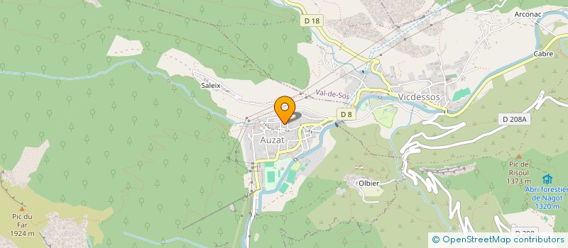 localisation de l'entreprise MONTAGNE ET PATRIMOINE à AUZAT