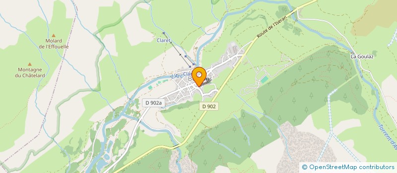 localisation de l'entreprise MONTAGNE IMMOBILIER à BESSANS