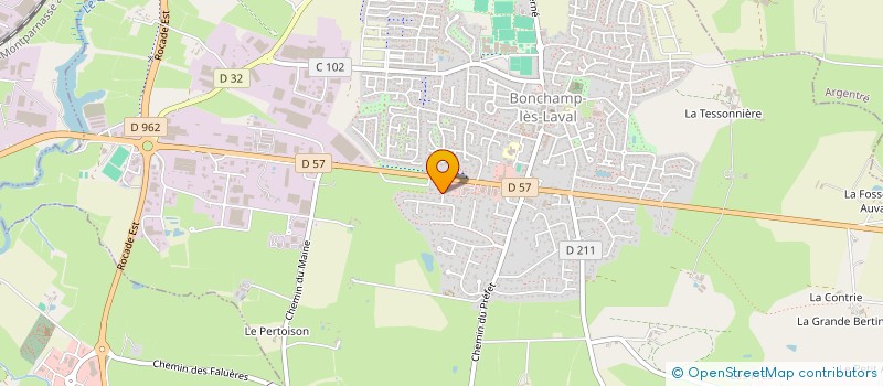localisation de l'entreprise MONTAGNE SFEIR  BONCHAMP-LES-LAVAL