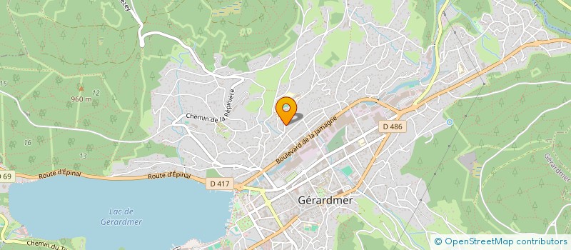 localisation de l'entreprise MONTAGNE TRANSITION  GERARDMER