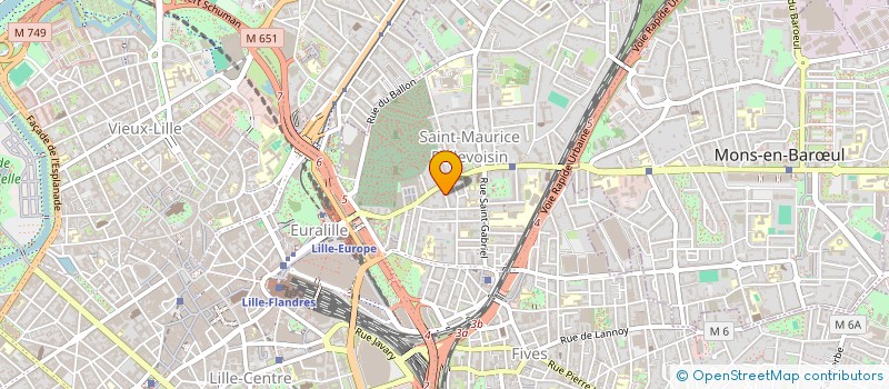 localisation de l'entreprise MONTAGNES A VIVRE à LILLE