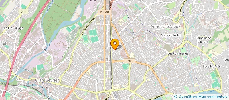 localisation de l'entreprise MONTAGNES & CO à ANNECY