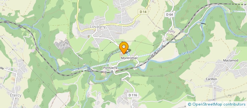 localisation de l'entreprise MONTAGNES ET DECOUVERTES  EPAGNY METZ-TESSY