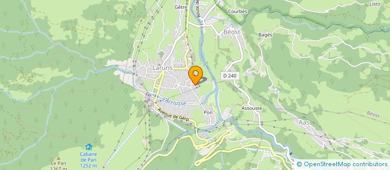 localisation de l'entreprise MONTAGNON  LARUNS