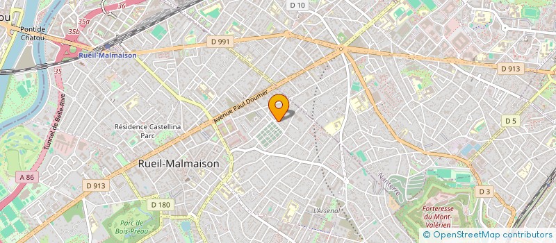 localisation de l'entreprise MONTAGNON ET CIE à RUEIL-MALMAISON