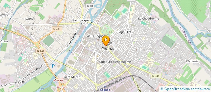 localisation de l'entreprise MONTAGUE BURTON  COGNAC