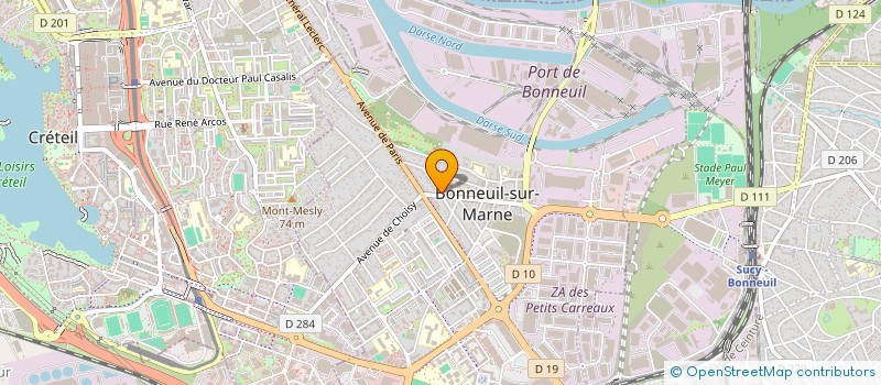 localisation de l'entreprise MONTAIGNE  BONNEUIL-SUR-MARNE