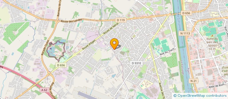 localisation de l'entreprise MONTAIGNE  LE PASSAGE