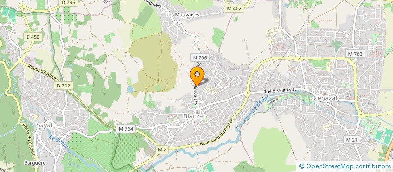 localisation de l'entreprise MONTAIGNE  BLANZAT