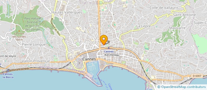 localisation de l'entreprise MONTAIGNE CANNES à CANNES