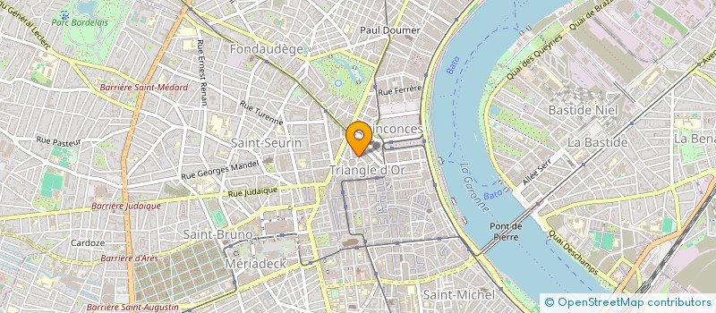 localisation de l'entreprise MONTAIGNE DISTRIBUTION à BORDEAUX