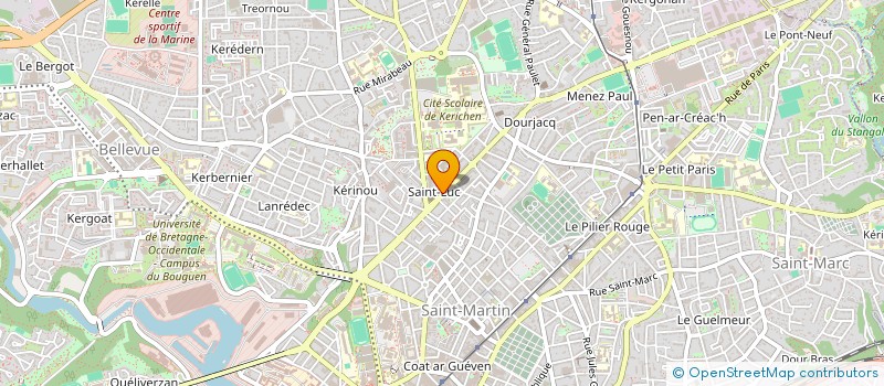 localisation de l'entreprise MONTAIGNE GESTION à BREST