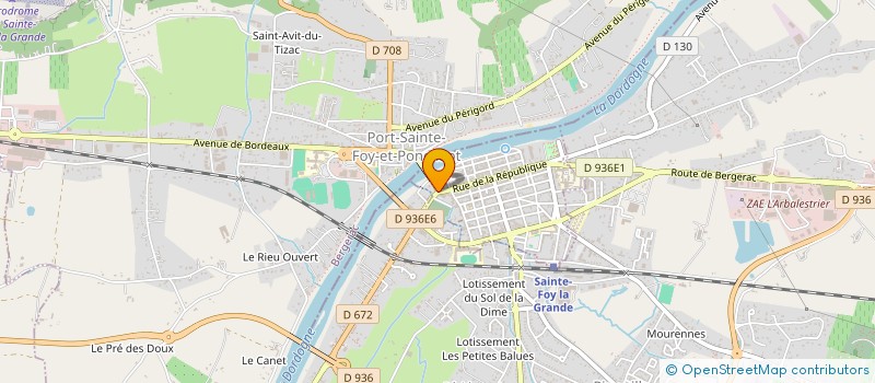 localisation de l'entreprise MONTAIGNE IMMOBILIER  SAINTE-FOY-LA-GRANDE