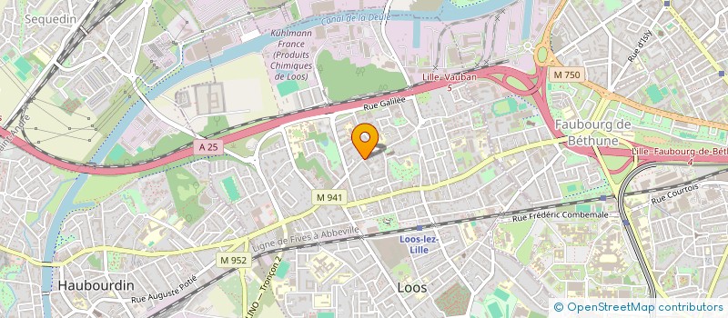 localisation de l'entreprise MONTAIGNE SAS  LOOS