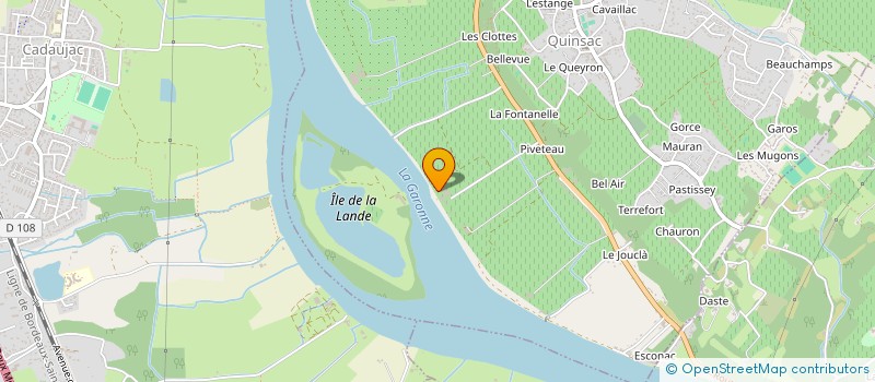 localisation de l'entreprise MONTAIGNE SOLAIRE  QUINSAC