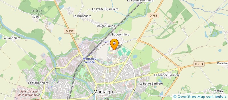 localisation de l'entreprise MONTAIGU VENDEE HANDBALL à MONTAIGU-VENDEE