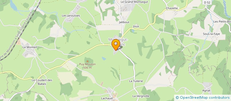 localisation de l'entreprise MONTAIGUT ENERGIE à MONTAIGUT-LE-BLANC