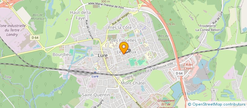 localisation de l'entreprise MONTAIR à LURE