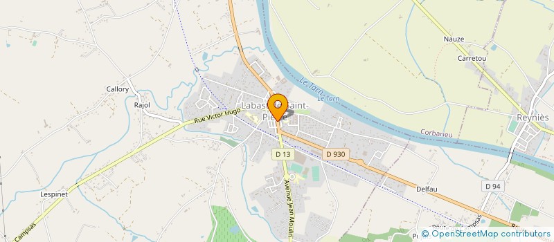 localisation de l'entreprise MONTALBAN THIERRY  LABASTIDE-SAINT-PIERRE