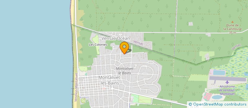 localisation de l'entreprise MONTALIVET LOCATION SAISONNIERE D UNE MAISON à VENDAYS-MONTALIVET