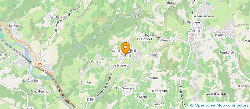 localisation de l'entreprise MONTANA à VAL D'OINGT