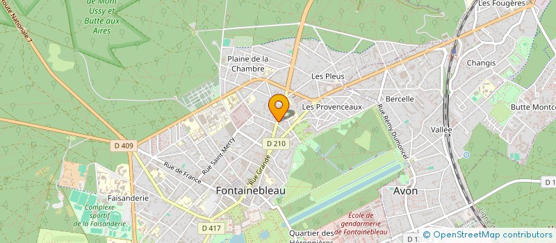 localisation de l'entreprise MONTANA à FONTAINEBLEAU