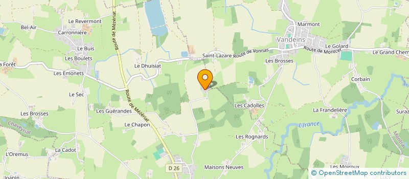 localisation de l'entreprise MONTANA  CHAVEYRIAT