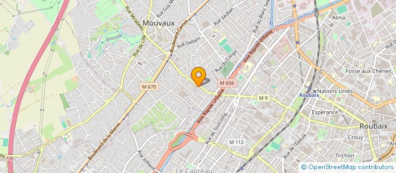 localisation de l'entreprise MONTANA SPORT à MOUVAUX