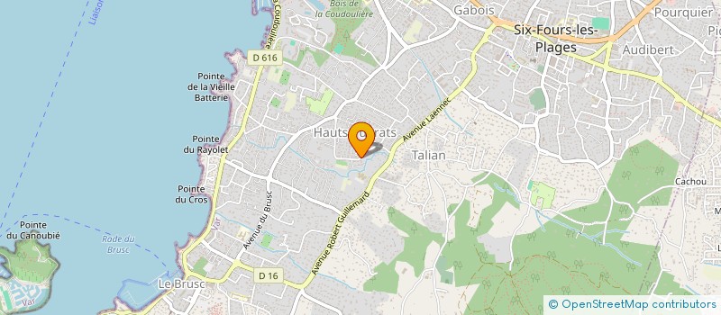 localisation de l'entreprise MONTANARD SARL à SIX-FOURS-LES-PLAGES