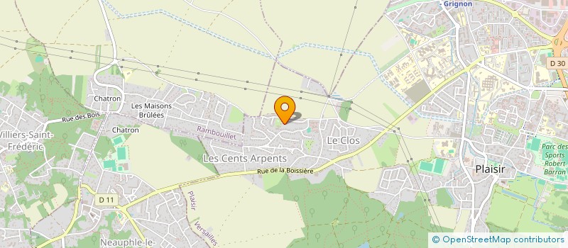 localisation de l'entreprise MONTANARO INFORMATIQUE à PLAISIR