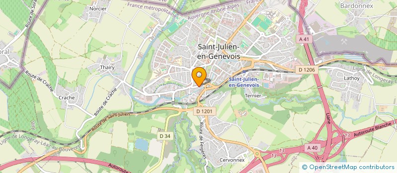 localisation de l'entreprise MONTANDON  SAINT-JULIEN-EN-GENEVOIS