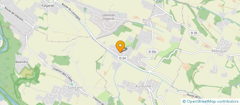 localisation de l'entreprise MONTANE  CAZERES