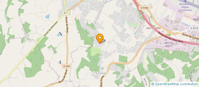 localisation de l'entreprise MONTANHAS  ESTILLAC