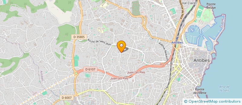 localisation de l'entreprise MONTANO à ANTIBES