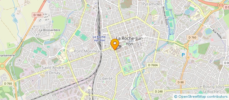 localisation de l'entreprise MONTANT à LA ROCHE-SUR-YON