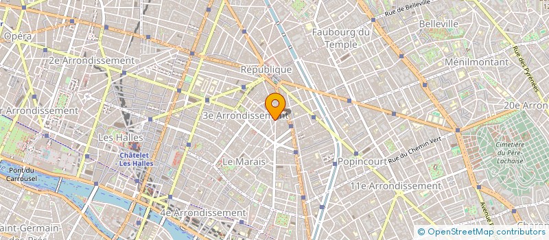 localisation de l'entreprise MONTANT INFOTOP à PARIS